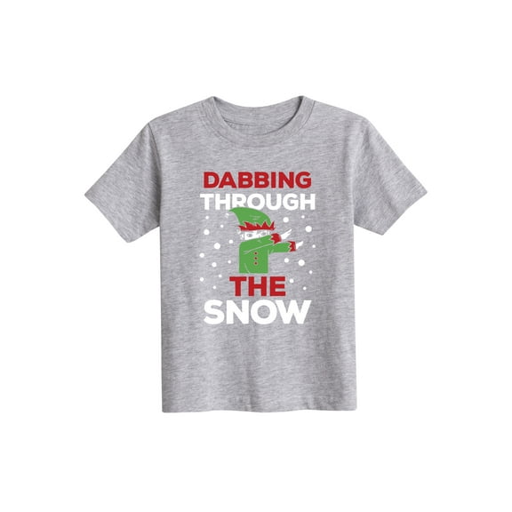 Instant Message - Dabbing Through The Snow - Toddler Short Sleeve Tee