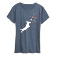 thumbnail image 1 of Instant Message - Dachshund Chasing Butterflies - Women's Short Sleeve Graphic T-shirt, 1 of 5