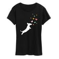 thumbnail image 1 of Instant Message - Dachshund Chasing Butterflies - Women's Short Sleeve Graphic T-shirt, 1 of 5