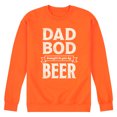 thumbnail image 1 of Instant Message - Dad Bod By Beer  - Men's Crew Neck Fleece Pullover, 1 of 7