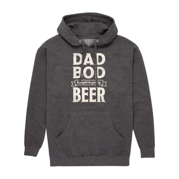 Instant Message - Dad Bod By Beer  - Men's Pullover Hooded Fleece Sweatshirt