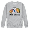 thumbnail image 1 of Instant Message - Dad Dinner - Men's Crew Neck Fleece Pullover, 1 of 6