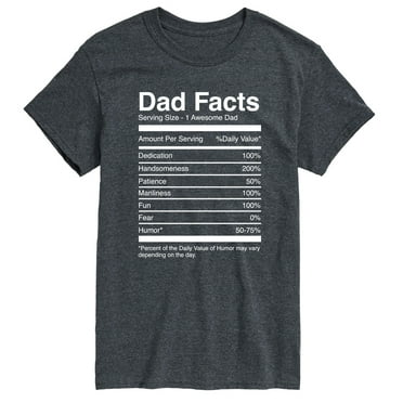 Instant Message - Dad Facts - Father's Day Gift - Men's Short Sleeve Graphic T-Shirt