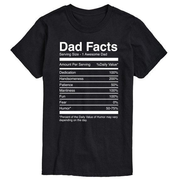 Instant Message - Dad Facts - Men's Short Sleeve Graphic T-Shirt