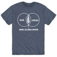 thumbnail image 1 of Instant Message - Dad Joke Venn Diagram - Father's Day Gift - Men's Short Sleeve Graphic T-Shirt, 1 of 6