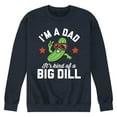 thumbnail image 1 of Instant Message - Dad Kind Of Big Dill   - Men's Crew Neck Fleece Pullover, 1 of 6