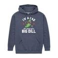 thumbnail image 1 of Instant Message - Dad Kind Of Big Dill   - Men's Pullover Hooded Fleece Sweatshirt, 1 of 7