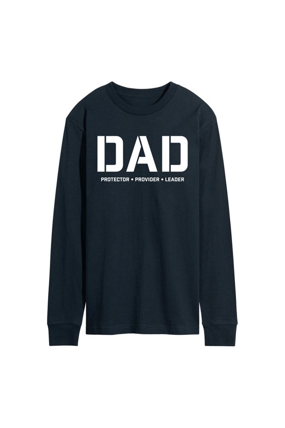 - Dad Protector Provider Leader - Men's Long Sleeve Graphic T-Shirt