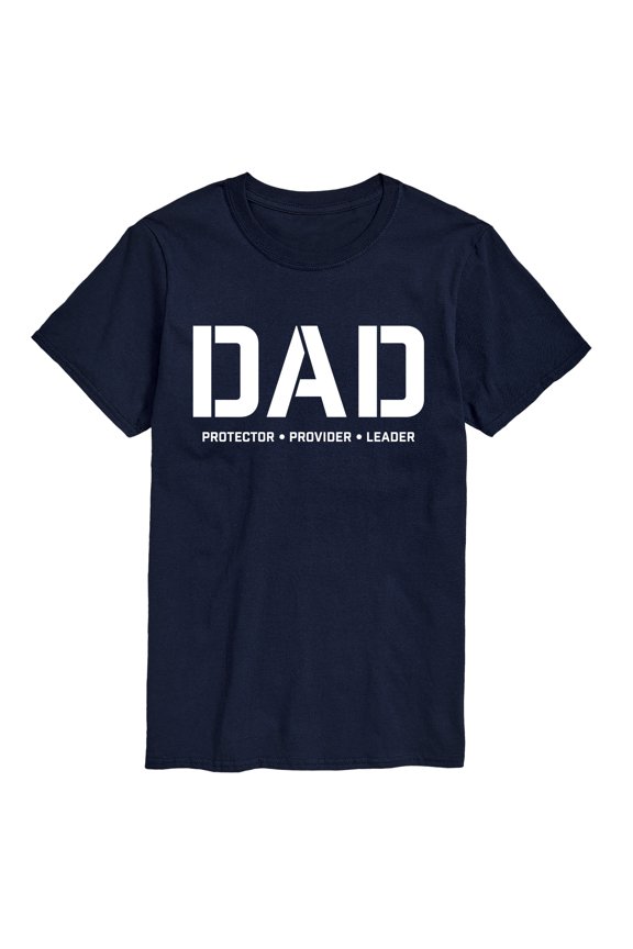 - Dad Protector Provider Leader - Men's Short Sleeve Graphic T-Shirt