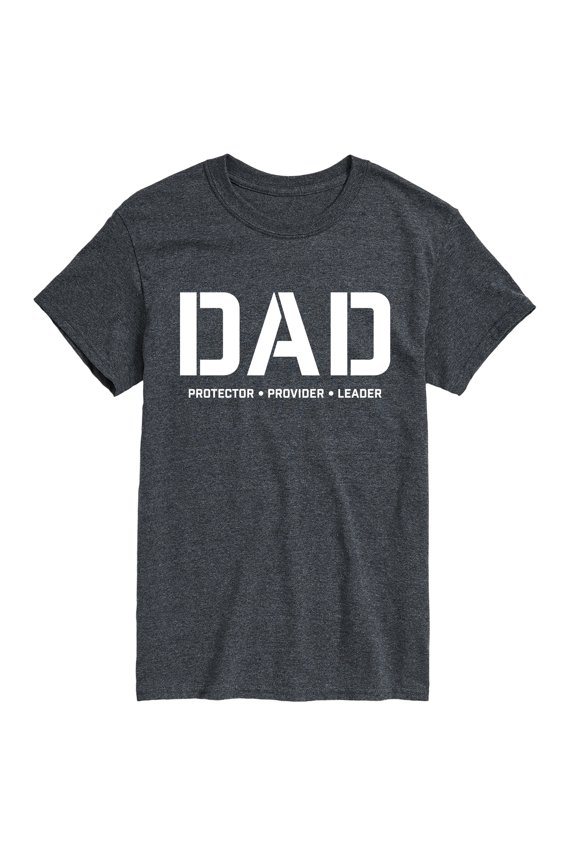 - Dad Protector Provider Leader - Men's Short Sleeve Graphic T-Shirt