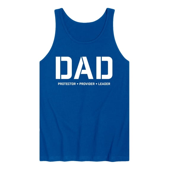 Instant Message - Dad Protector Provider Leader Graphic Tank Top
