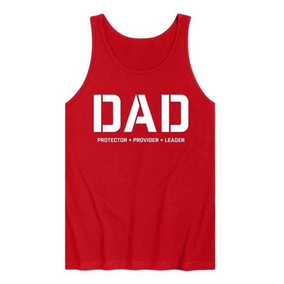 Instant Message - Dad Protector Provider Leader Graphic Tank Top