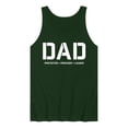thumbnail image 1 of Instant Message - Dad Protector Provider Leader Graphic Tank Top, 1 of 4
