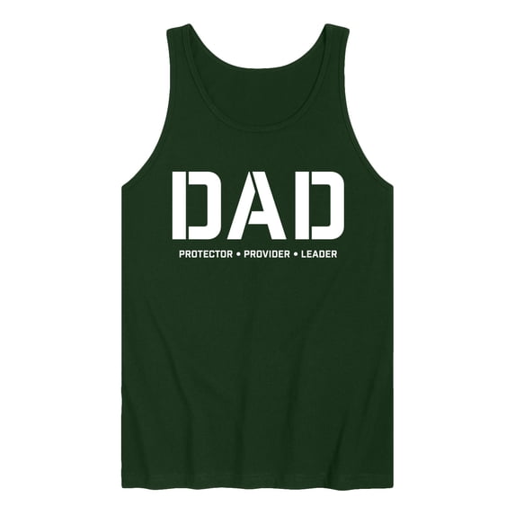 Instant Message - Dad Protector Provider Leader Graphic Tank Top