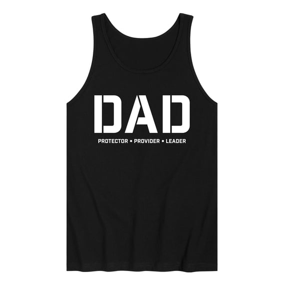 Instant Message - Dad Protector Provider Leader Graphic Tank Top
