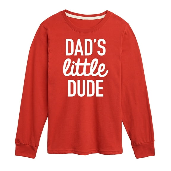 Instant Message - Dad Set Little Dude - Toddler & Youth Long Sleeve Graphic T-Shirt