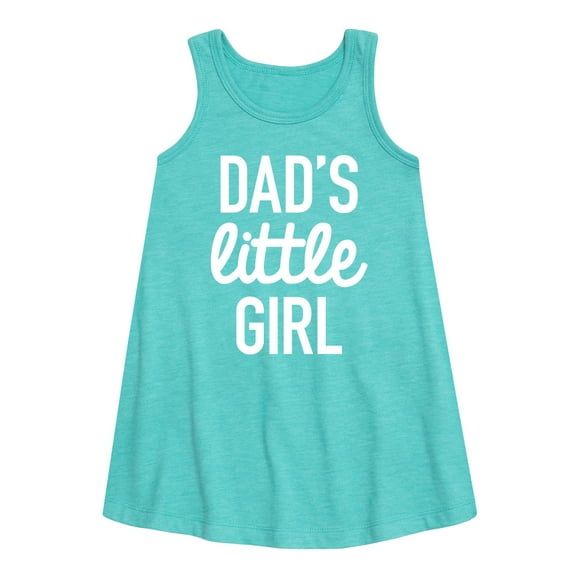 Instant Message - Dad Set Little Girl - Toddler & Youth Girls A-line Dress