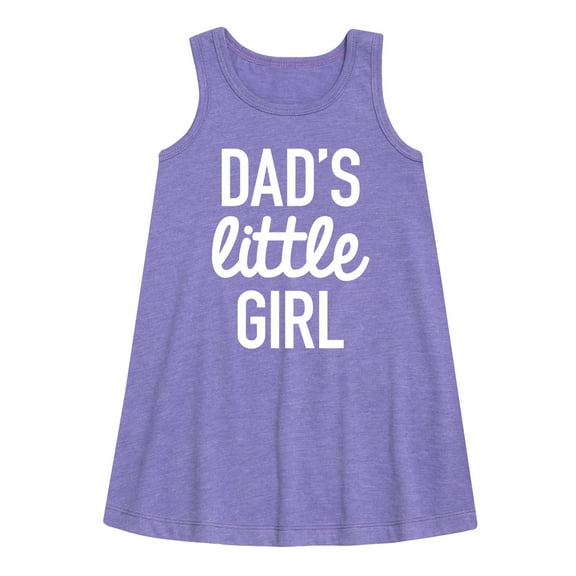 Instant Message - Dad Set Little Girl - Toddler & Youth Girls A-line Dress