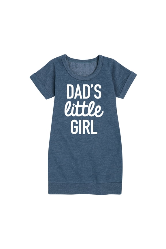 - Dad Set Little Girl - Toddler & Youth Girls Fleece Dress