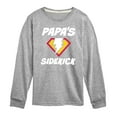 thumbnail image 1 of Instant Message - Dad & Son Matching Set - Papa & Sidekick - Men's & Kids Long Sleeve T-Shirt, 1 of 6