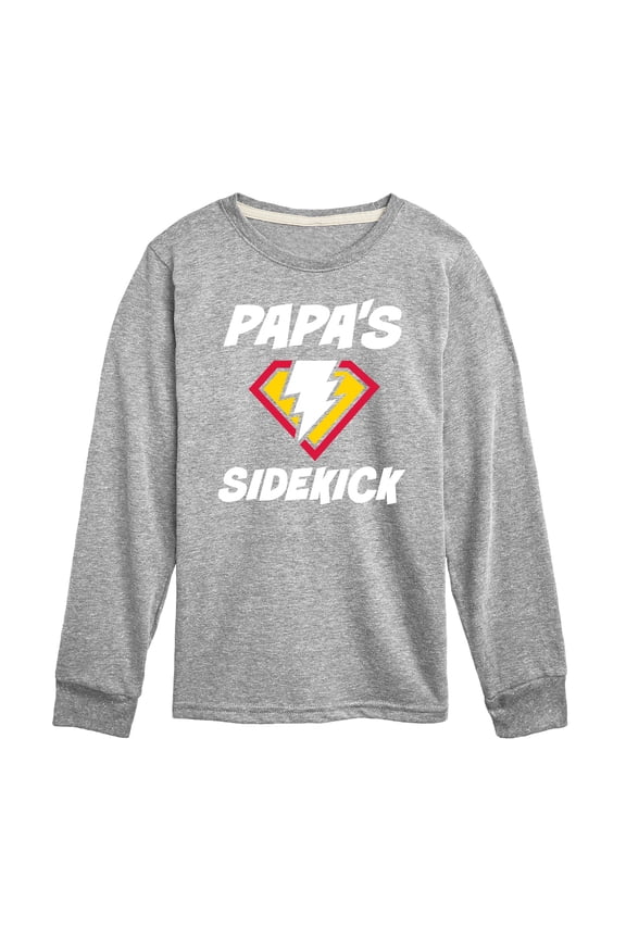 - Dad & Son Matching Set - Papa & Sidekick - Men's & Kids Long Sleeve T-Shirt