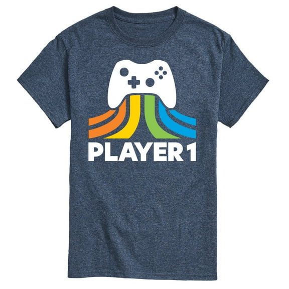 Instant Message - Dad & Son Matching Set - Player 1 & 2 - Men's & Kid's Short Sleeve Graphic T-Shirt