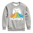thumbnail image 1 of Instant Message - Dad & Son Matching Set - Player 1 & 2 - Men's & Kids Crew Neck Fleece Pullover, 1 of 6