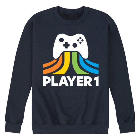 Instant Message - Dad & Son Matching Set - Player 1 & 2 - Men's & Kids Crew Neck Fleece Pullover