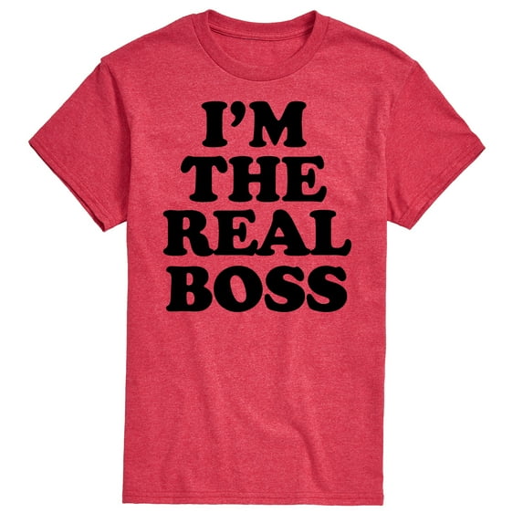 Instant Message - Dad & Son Matching Set - Who's the Boss - Men's & Kids Short Sleeve Graphic T-Shirt