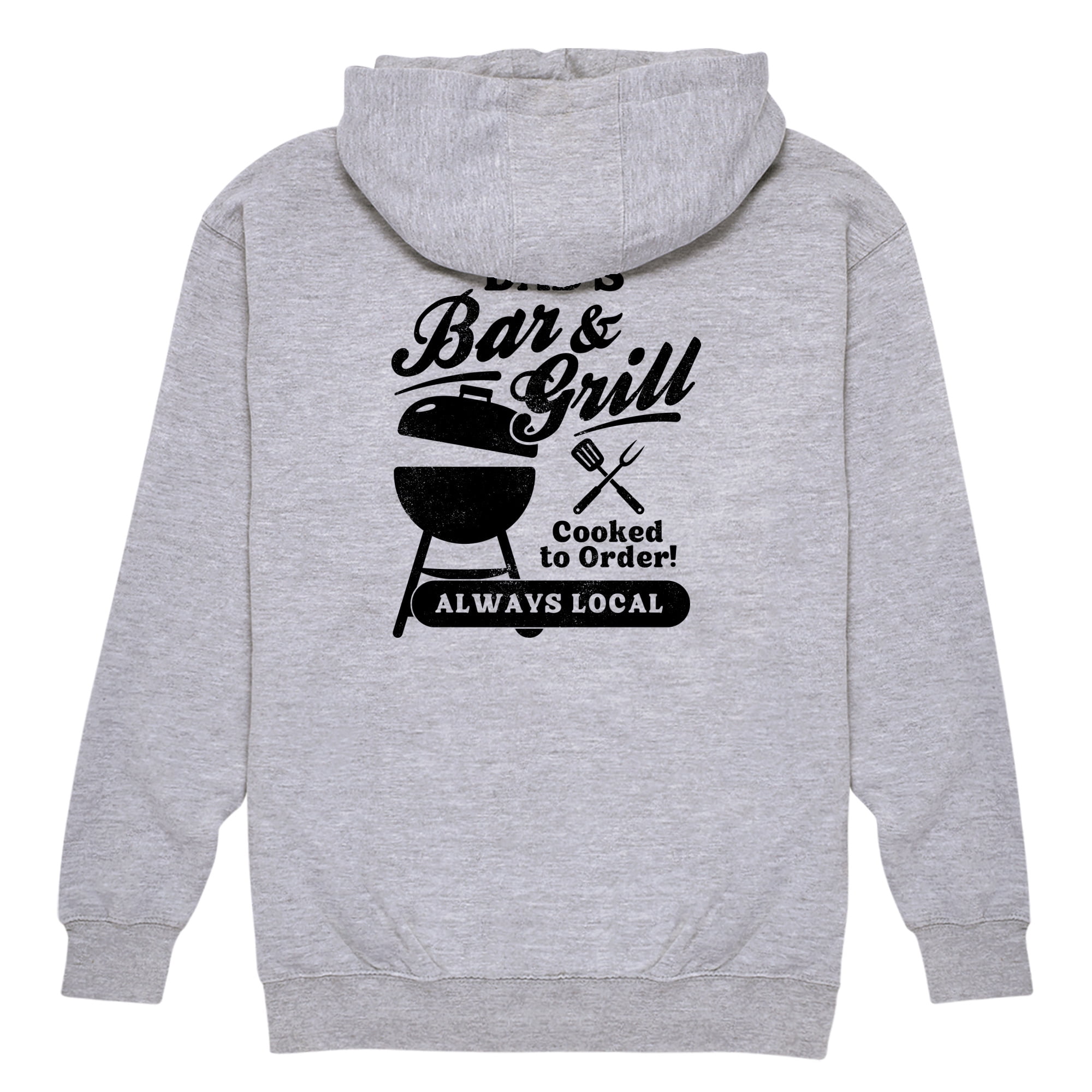 Instant Message - Dad's Bar And Grill Men's Graphic Fleece Pullover ...