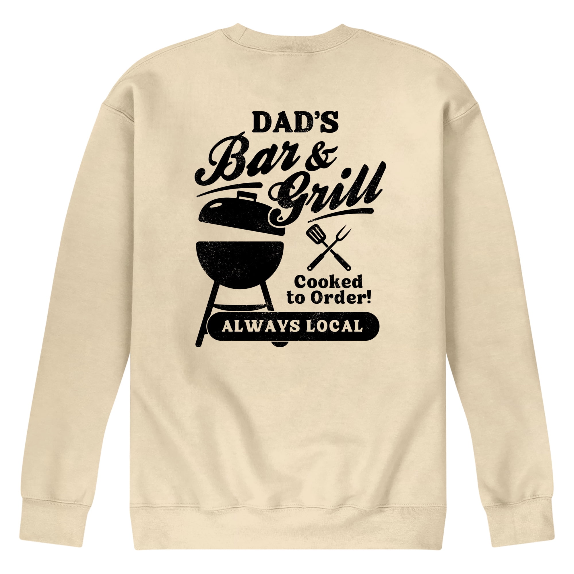 Instant Message - Dad's Bar And Grill Men's Graphic Fleece Sweatshirt ...