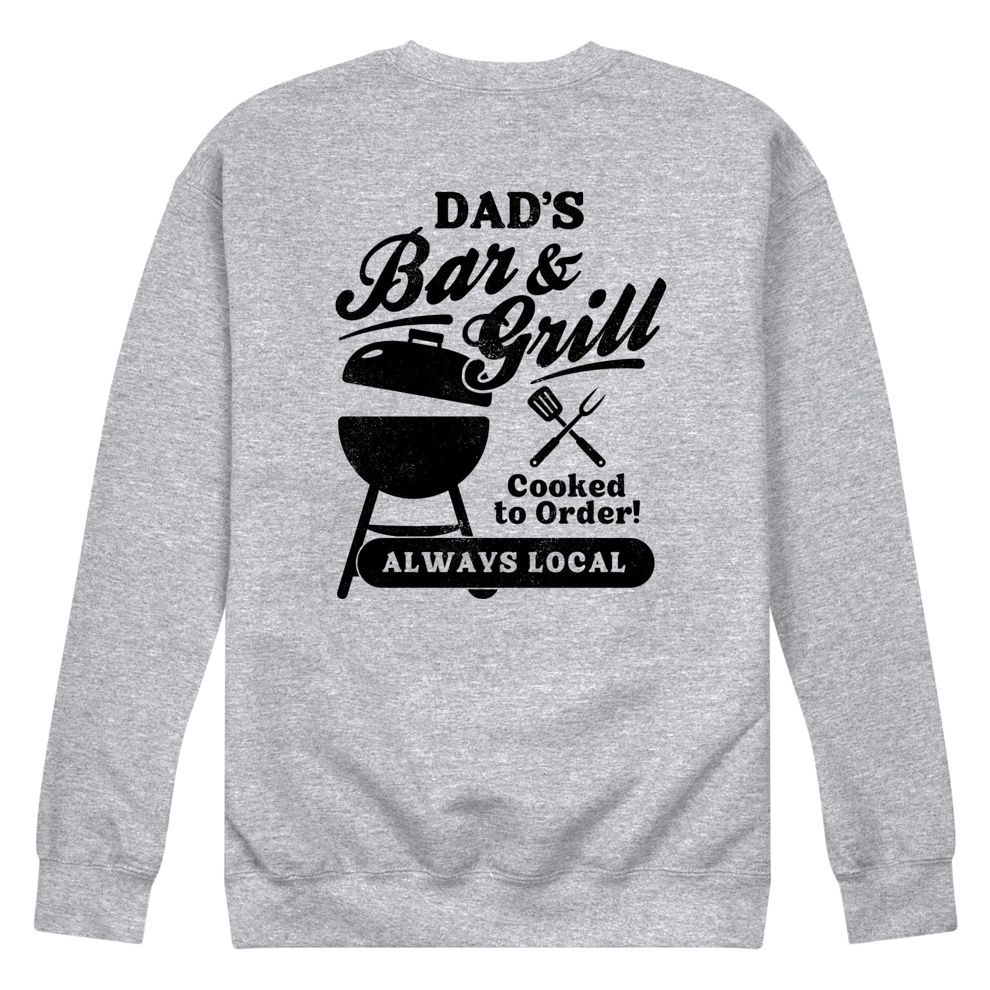 Instant Message - Dad's Bar And Grill Men's Graphic Fleece Sweatshirt ...