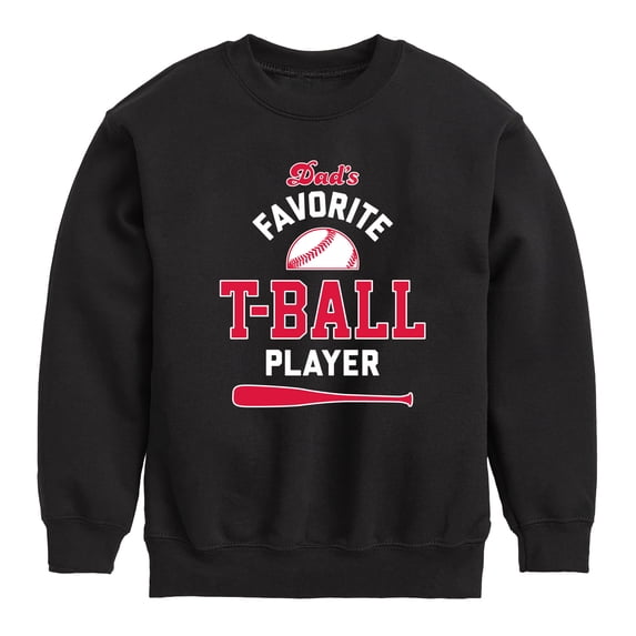 Instant Message - Dad's Favorite T-Ball Player - Kids Crew Fleece