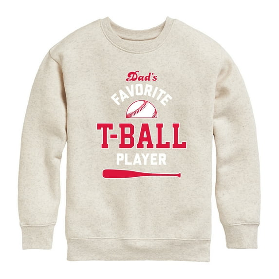 Instant Message - Dad's Favorite T-Ball Player - Kids Crew Fleece