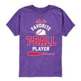 thumbnail image 1 of Instant Message - Dad's Favorite T-Ball Player - Youth Short Sleeve Tee, 1 of 7