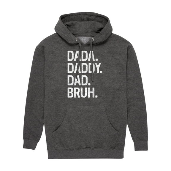 Instant Message - Dada Daddy Dad Bruh  - Men's Pullover Hooded Fleece Sweatshirt