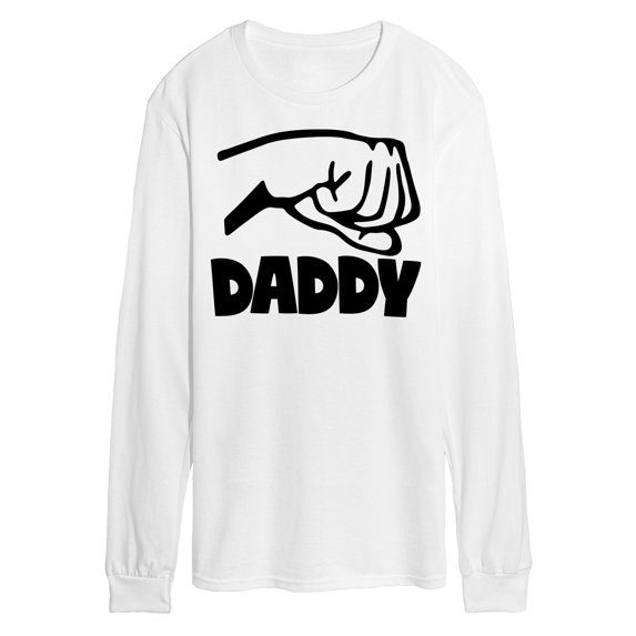 Instant Message - Daddy And Me Fist Bump - Men's Long Sleeve T-Shirt