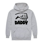Instant Message - Daddy And Me Fist Bump - Men's Pullover Hooded Fleece Sweatshirt