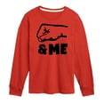 thumbnail image 1 of Instant Message - Daddy And Me Fist Bump - Toddler & Youth Long Sleeve Graphic T-Shirt, 1 of 6