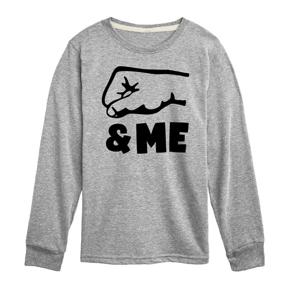 Instant Message - Daddy And Me Fist Bump - Toddler & Youth Long Sleeve Graphic T-Shirt