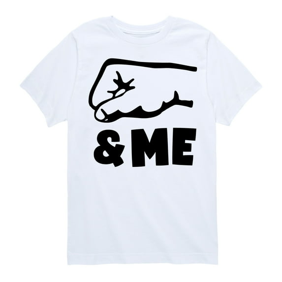 Instant Message - Daddy And Me Fist Bump - Toddler & Youth Short Sleeve Graphic T-Shirt