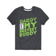 thumbnail image 1 of Instant Message - Daddy Is My Best Buddy - Father's Day - Gift Youth Short Sleeve Tee, 1 of 5