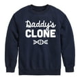 thumbnail image 1 of Instant Message - Daddy's Clone - Toddler & Youth Crewneck Fleece Sweatshirt, 1 of 6
