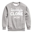 thumbnail image 1 of Instant Message - Daddy's Clone - Toddler & Youth Crewneck Fleece Sweatshirt, 1 of 6