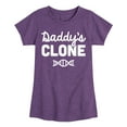 thumbnail image 1 of Instant Message - Daddy's Clone - Toddler & Youth Girls Short Sleeve Graphic T-Shirt, 1 of 6