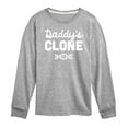 thumbnail image 1 of Instant Message - Daddy's Clone - Toddler & Youth Long Sleeve Graphic T-Shirt, 1 of 6