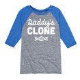 thumbnail image 1 of Instant Message - Daddy's Clone - Toddler & Youth Raglan Graphic T-Shirt, 1 of 5