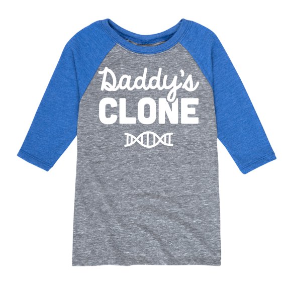 Instant Message - Daddy's Clone - Toddler & Youth Raglan Graphic T-Shirt