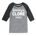 thumbnail image 1 of Instant Message - Daddy's Clone - Toddler & Youth Raglan Graphic T-Shirt, 1 of 5