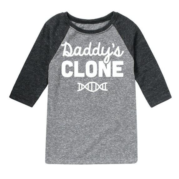 Instant Message - Daddy's Clone - Toddler & Youth Raglan Graphic T-Shirt
